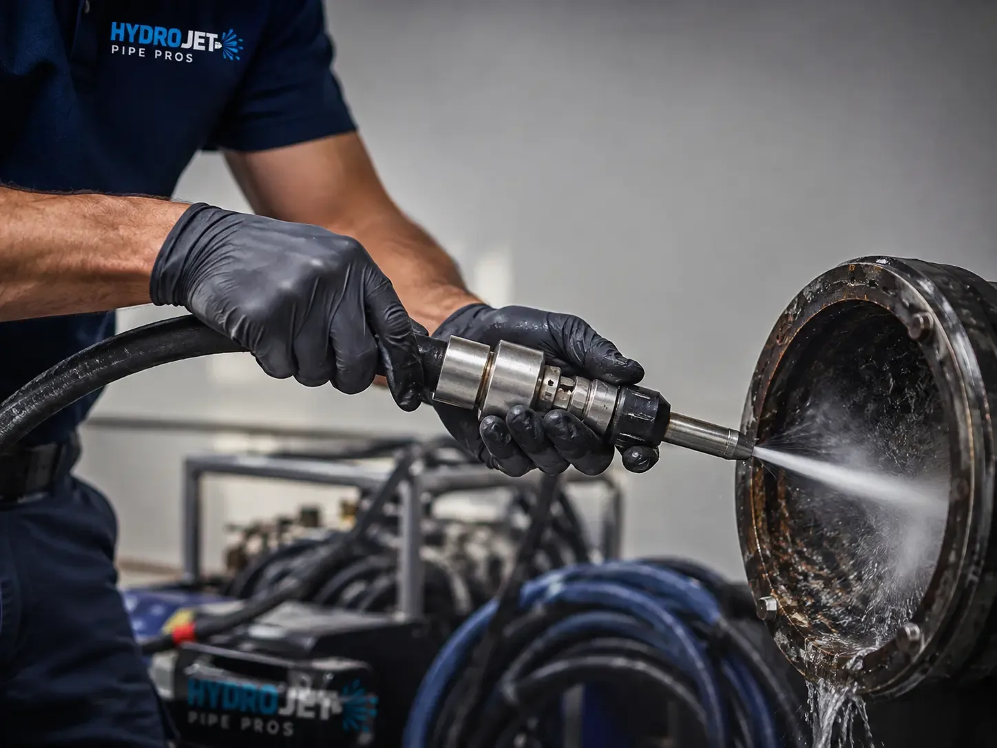 Hydro Jet Pipe Descaling in Dutch Flat, CA
